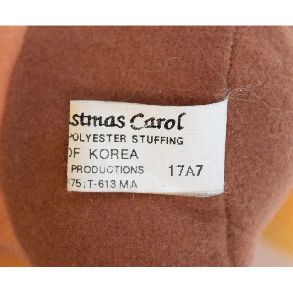 Vintage 1983 Disney Mickey's Christmas Carol Bob Cratchit Mickey Mouse Plush 8